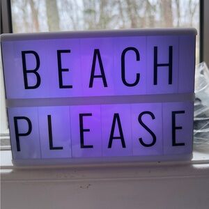 Illuminated letter Sign w/ letters